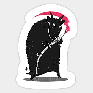 Goat GrimReaper Sticker